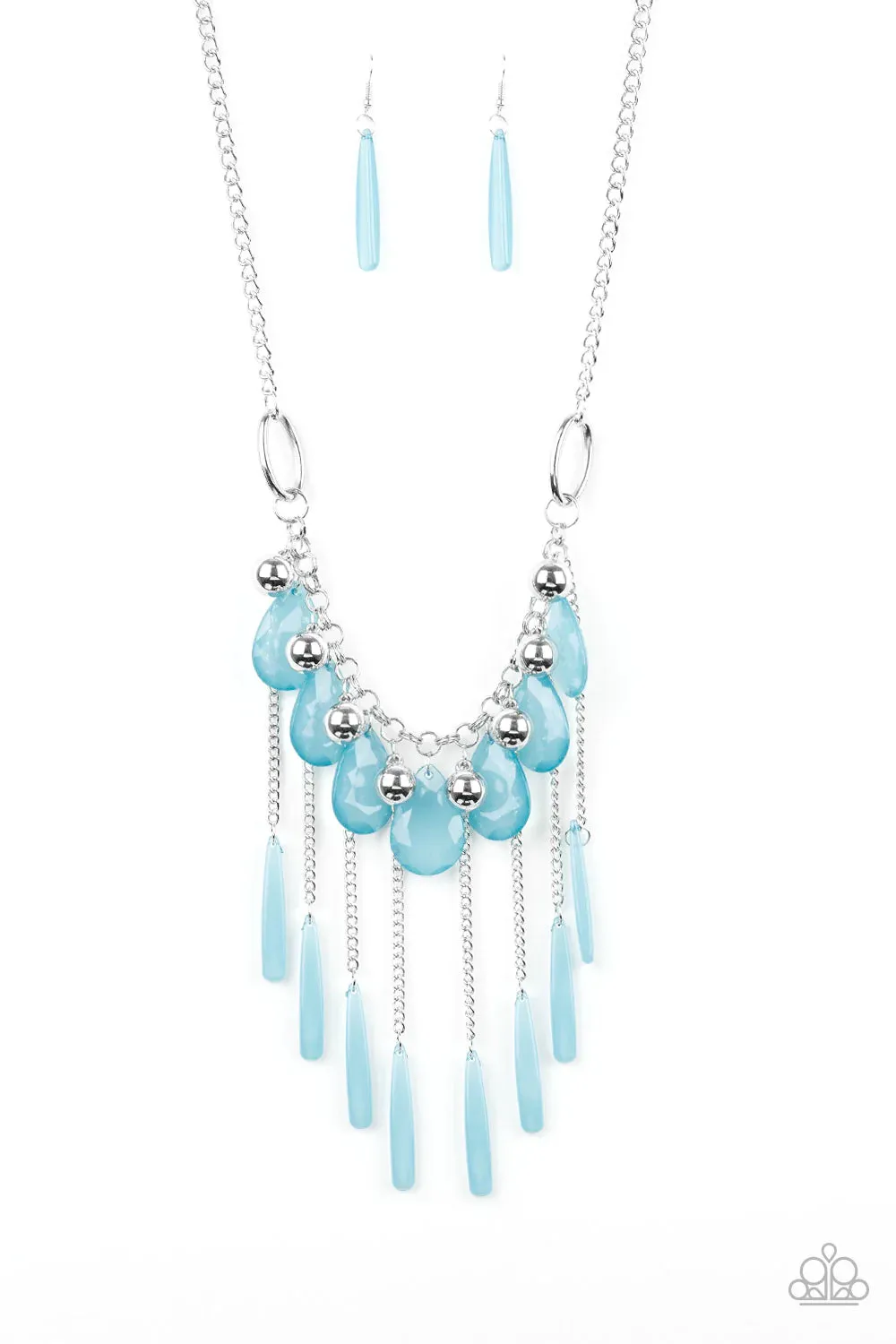 Paparazzi Necklace ~ Roaring Riviera - Blue