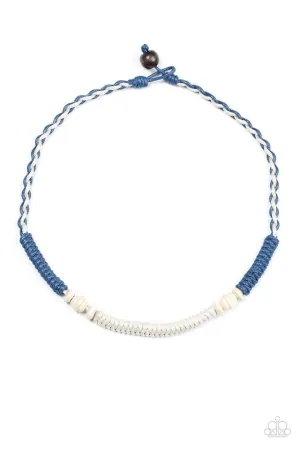 Paparazzi Necklace ~ Surfin Santa Cruz - Blue