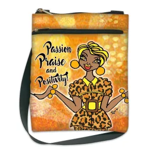 Passion, Praise and Positivity Crossbody Travel Purse