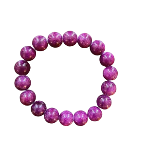 Plum Riverstone 10mm Bracelet