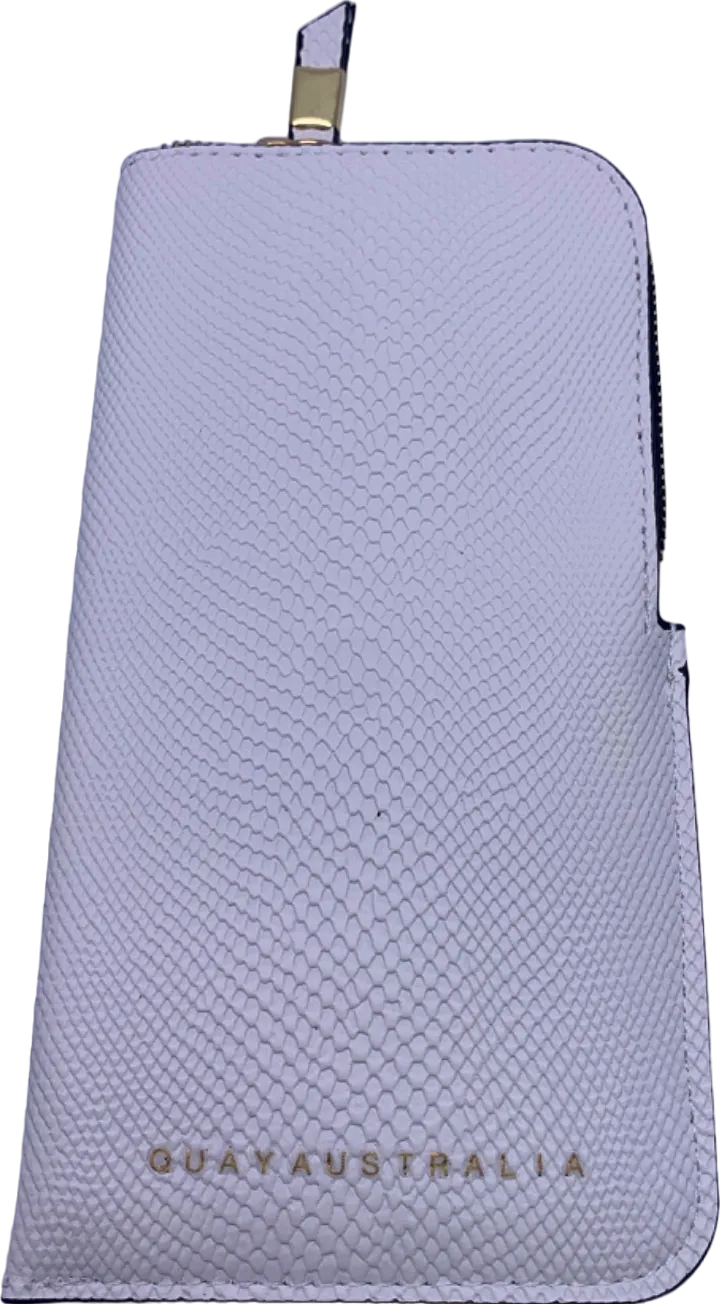 Quay White Get Right Sunglasses Case