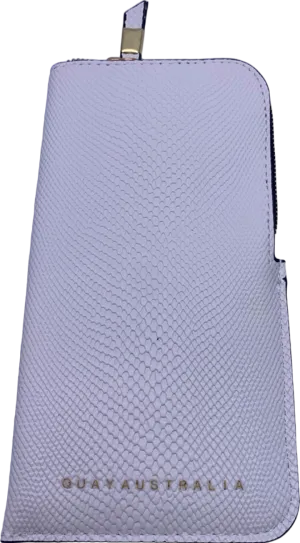 Quay White Get Right Sunglasses Case