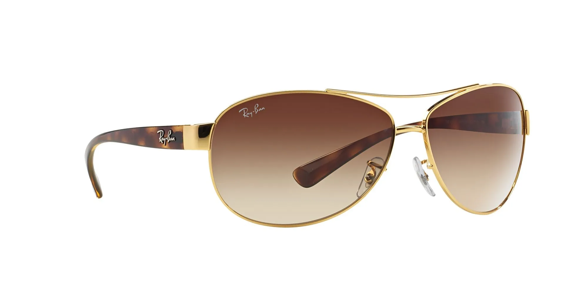 Ray-Ban RB3386 Non-Polarized Sunglasses - Gold Tortoise/Brown Gradient