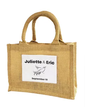 Rustic Wedding Favor Burlap Bags / Promotional Jute Totes  TJ907