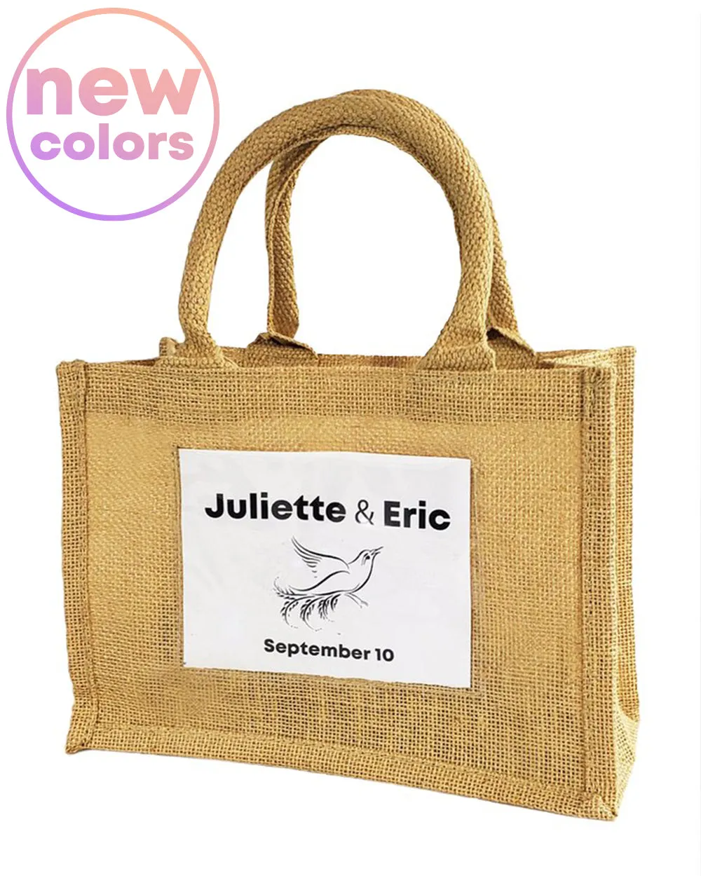 Rustic Wedding Favor Burlap Bags / Promotional Jute Totes  TJ907