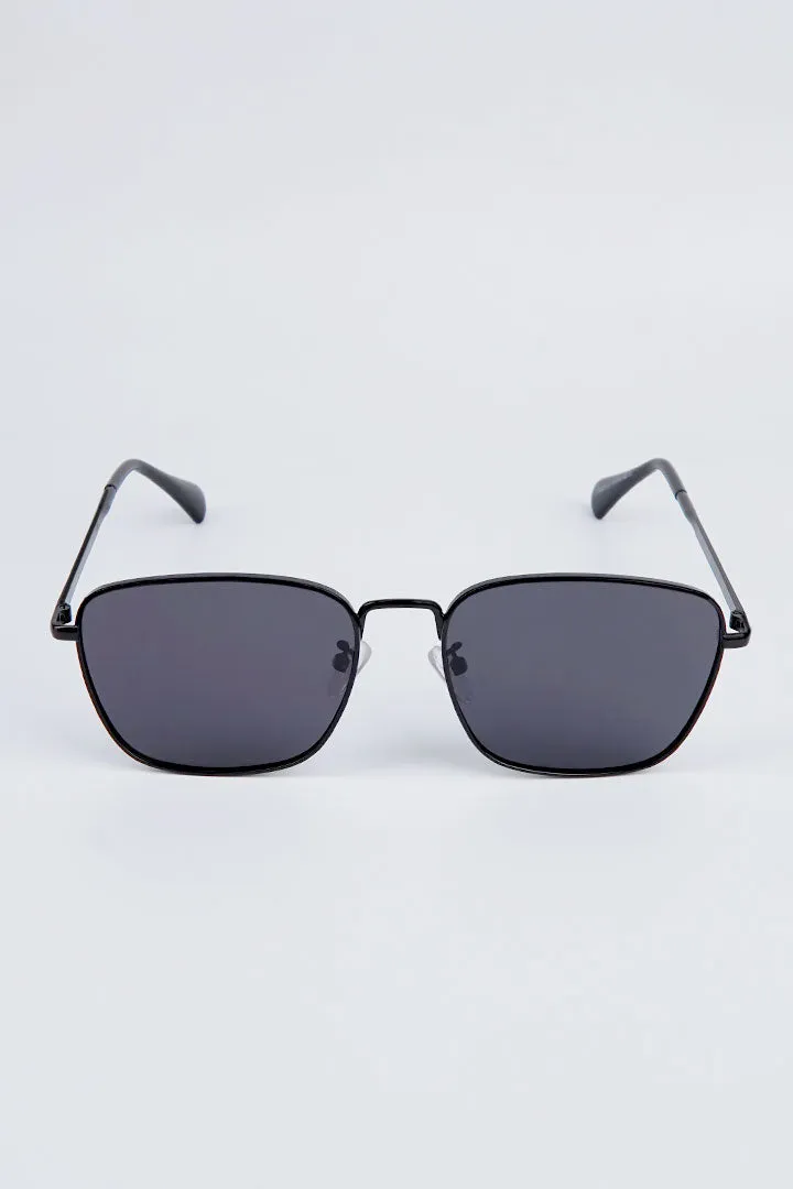 Simon Square Sunglasses - Black