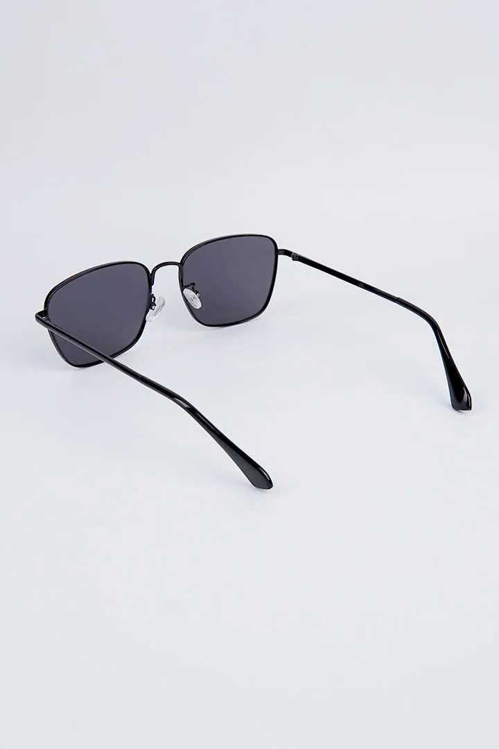 Simon Square Sunglasses - Black