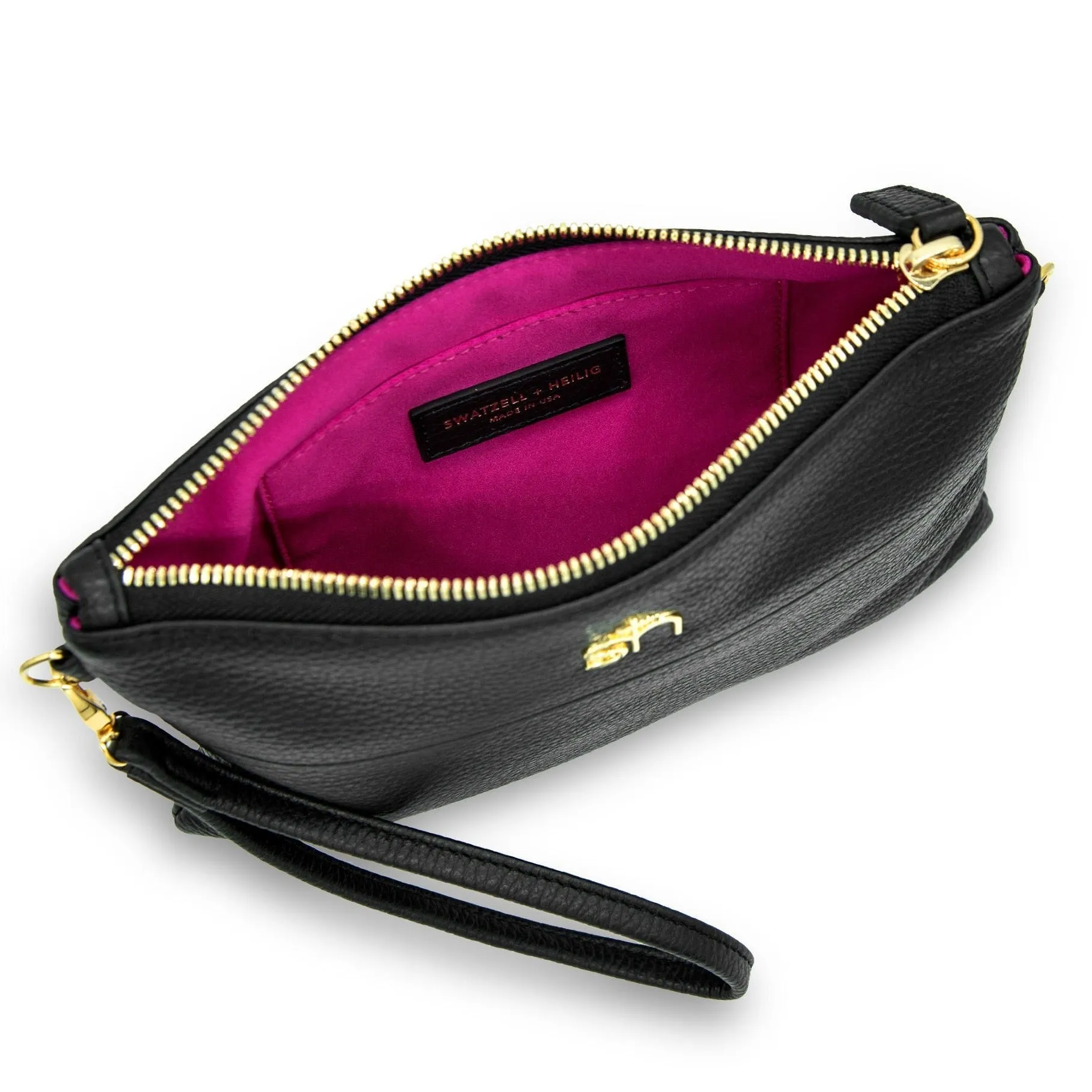 Soho  Wristlet Clutch- Black