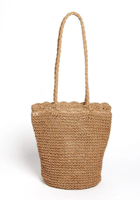 STRAW BEACH BAG