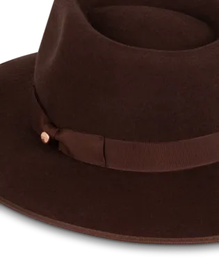 Tara Womens Mid Brim Fedora Chocolate