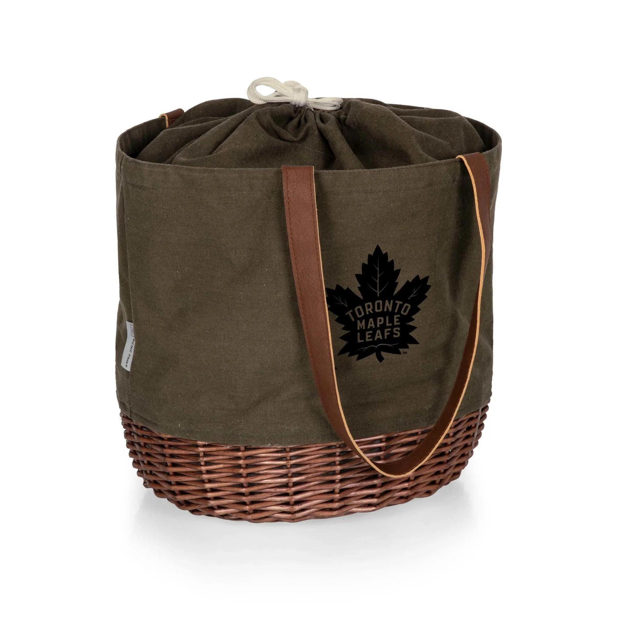 Toronto Maple Leafs - Coronado Canvas and Willow Basket Tote