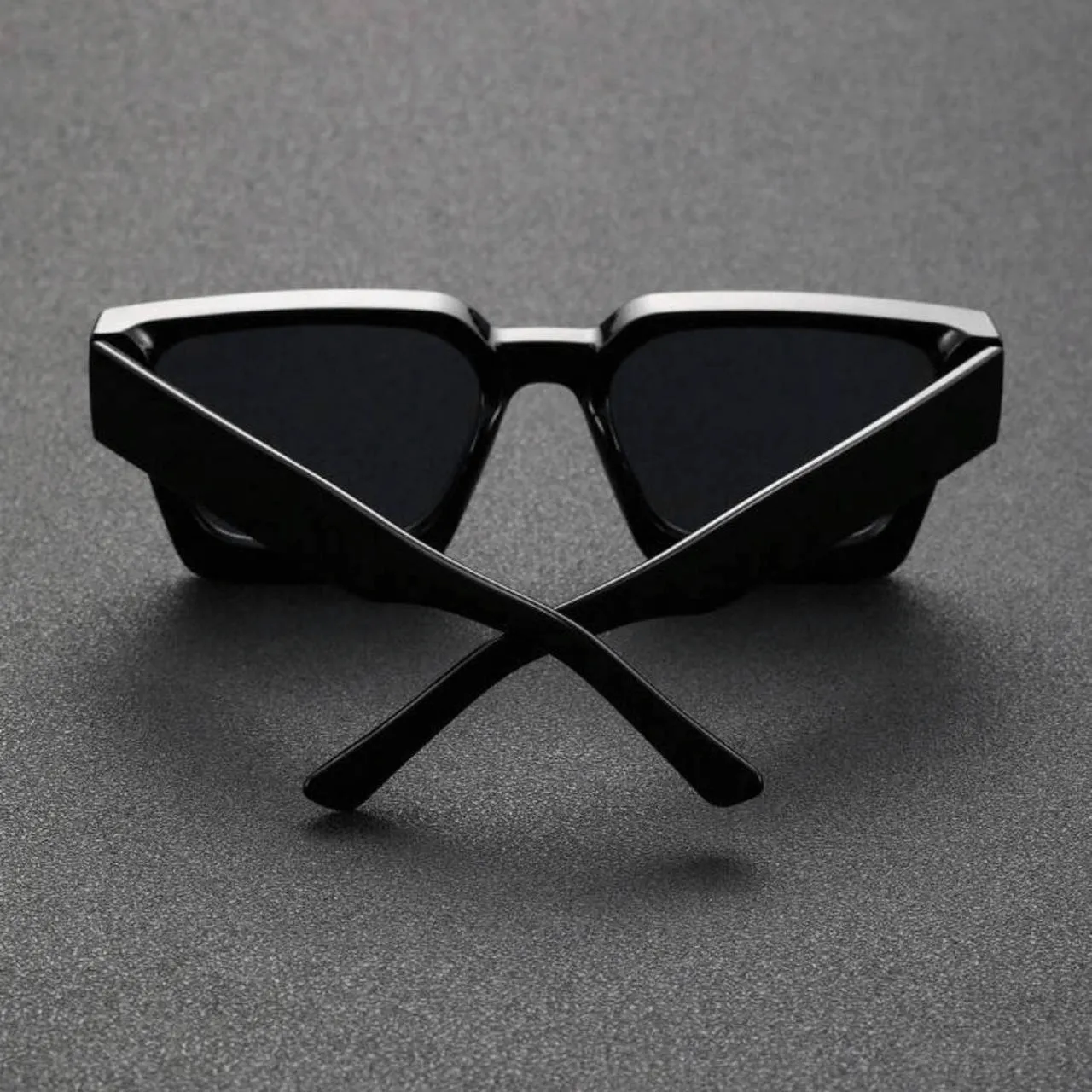 Urban Edge Rectangular Sunglasses - Black