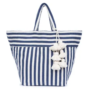 Valerie Tote Organic Tassel Indigo