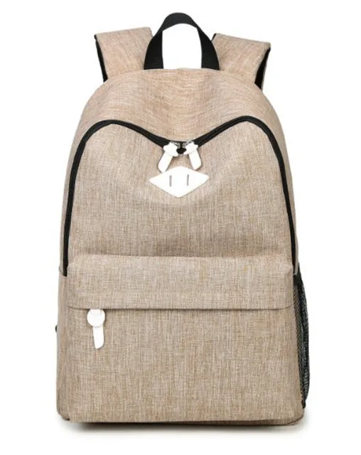 Women Men Canvas Backpacks