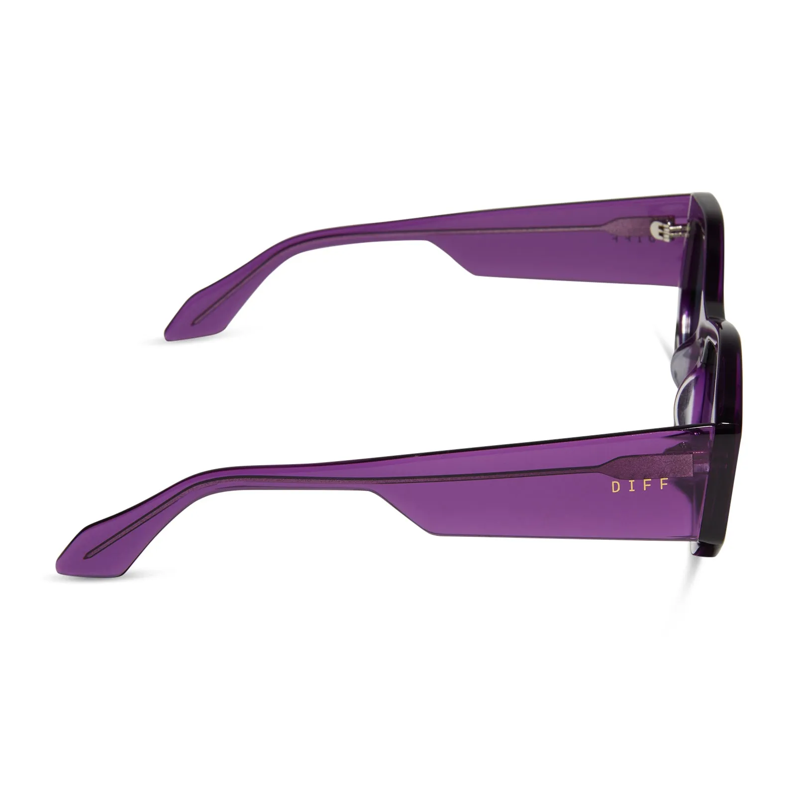 ZOE - POSH PURPLE CRYSTAL   GREY SUNGLASSES