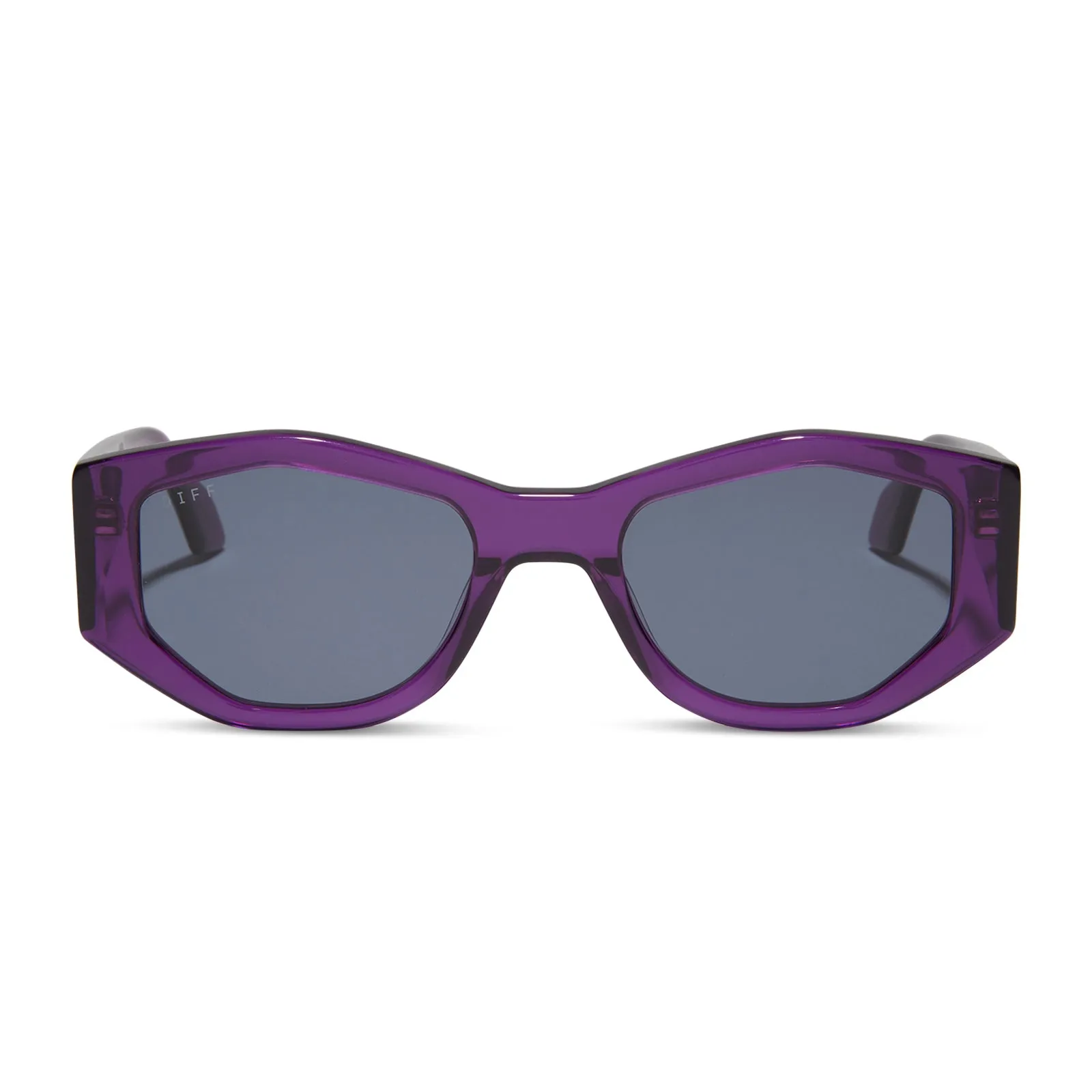 ZOE - POSH PURPLE CRYSTAL   GREY SUNGLASSES